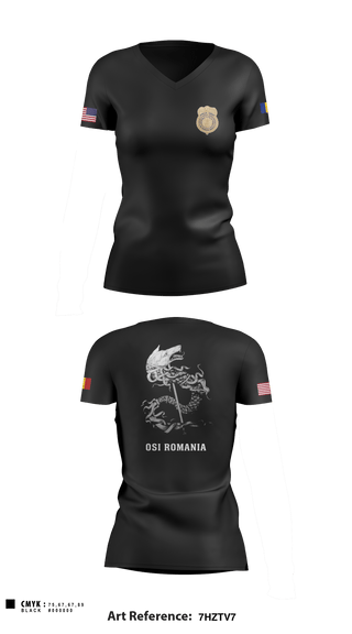Women's Short Sleeve Vneck Shirt, , Air Force, Teamtime, Team time, sublimation, custom sports apparel, team uniforms, spirit wear, spiritwear, sports uniforms, custom shirts, team store, custom team store, fundraiser sports, apparel fundraiser