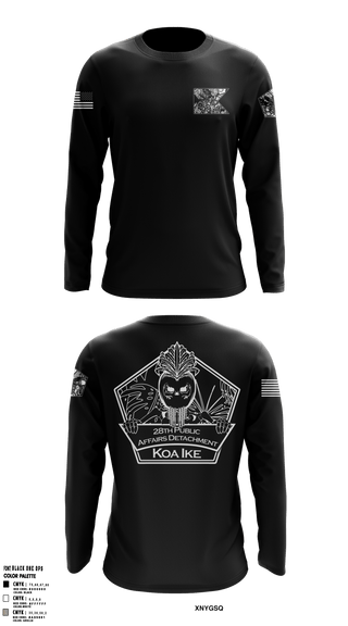 Long Sleeve Performance Shirt, 28th Public Affairs Detachment, Army, Teamtime, Team time, sublimation, custom sports apparel, team uniforms, spirit wear, spiritwear, sports uniforms, custom shirts, team store, custom team store, fundraiser sports, apparel fundraiser