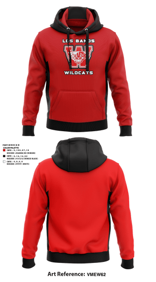 Hoodie, Los Banos Wildcats, Football, Teamtime, Team time, sublimation, custom sports apparel, team uniforms, spirit wear, spiritwear, sports uniforms, custom shirts, team store, custom team store, fundraiser sports, apparel fundraiser