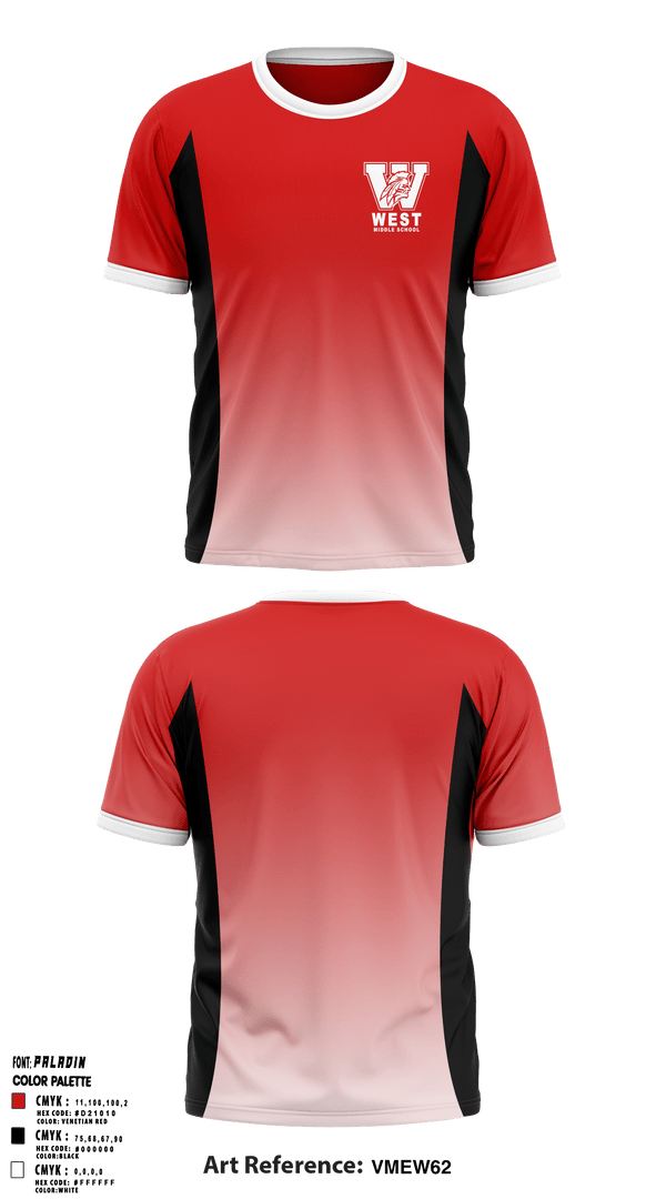 Short Sleeve Performance Shirt, West Middle School Cheer, Cheer, Teamtime, Team time, sublimation, custom sports apparel, team uniforms, spirit wear, spiritwear, sports uniforms, custom shirts, team store, custom team store, fundraiser sports, apparel fundraiser
