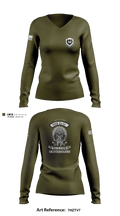 990th EVCC 27065192 Women's Long Sleeve V-neck Shirt - 1