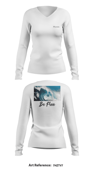 Beads&Crafts 90597021 Women's Long Sleeve V-neck Shirt - 2