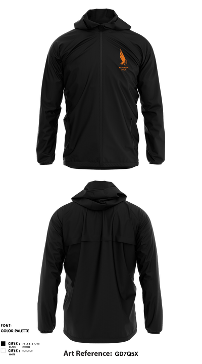 Mcdonogh School Golf 15737490 Windbreaker - 3