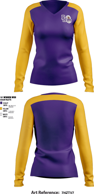 Women's Long Sleeve Vneck Shirt, Pleasant Hill High School Cheer, Cheer, Teamtime, Team time, sublimation, custom sports apparel, team uniforms, spirit wear, spiritwear, sports uniforms, custom shirts, team store, custom team store, fundraiser sports, apparel fundraiser