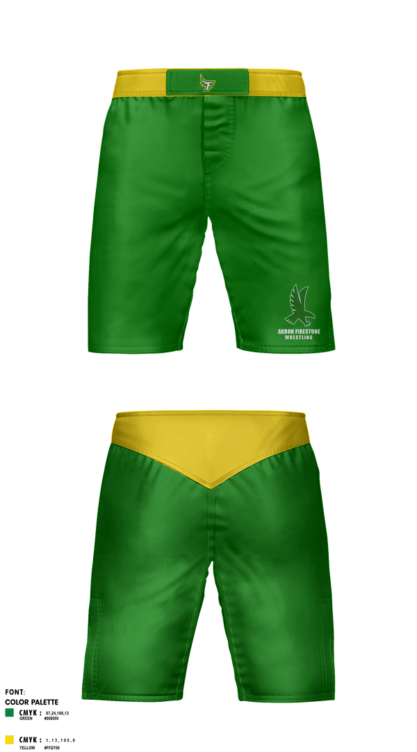Fight Shorts, Akron Firestone High School Wresling, Wrestling, Teamtime, Team time, sublimation, custom sports apparel, team uniforms, spirit wear, spiritwear, sports uniforms, custom shirts, team store, custom team store, fundraiser sports, apparel fundraiser