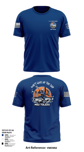 Short Sleeve Performance Shirt, MSU Toledo, Coast Guard, Teamtime, Team time, sublimation, custom sports apparel, team uniforms, spirit wear, spiritwear, sports uniforms, custom shirts, team store, custom team store, fundraiser sports, apparel fundraiser