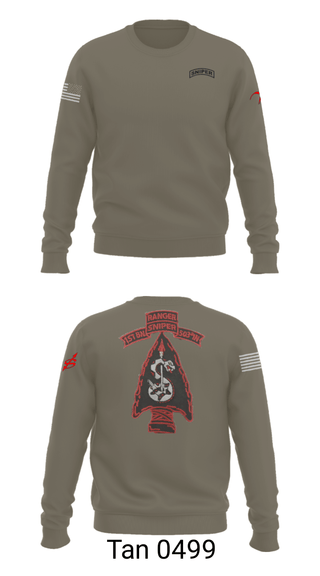 Crew Neck Sweatshirt, , Army, Teamtime, Team time, sublimation, custom sports apparel, team uniforms, spirit wear, spiritwear, sports uniforms, custom shirts, team store, custom team store, fundraiser sports, apparel fundraiser