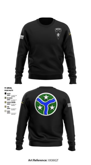 Crew Neck Sweatshirt, , Army, Teamtime, Team time, sublimation, custom sports apparel, team uniforms, spirit wear, spiritwear, sports uniforms, custom shirts, team store, custom team store, fundraiser sports, apparel fundraiser