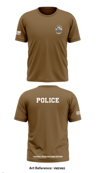 Short Sleeve Performance Shirt, POLICE CRIMINAL INVESTIGATIONS DIVISION, , Teamtime, Team time, sublimation, custom sports apparel, team uniforms, spirit wear, spiritwear, sports uniforms, custom shirts, team store, custom team store, fundraiser sports, apparel fundraiser