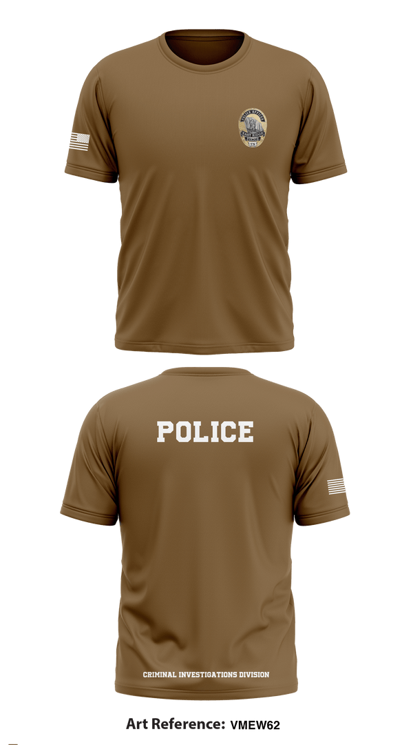 Short Sleeve Performance Shirt, POLICE CRIMINAL INVESTIGATIONS DIVISION, , Teamtime, Team time, sublimation, custom sports apparel, team uniforms, spirit wear, spiritwear, sports uniforms, custom shirts, team store, custom team store, fundraiser sports, apparel fundraiser