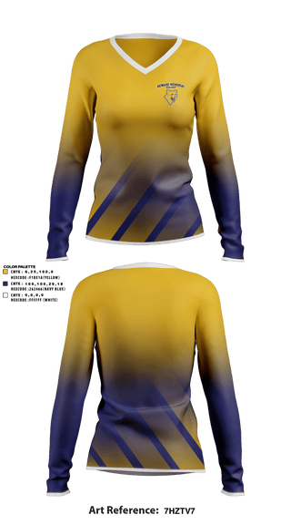 Women's Long Sleeve Vneck Shirt, Newark Memorial High School Soccer, Men's Soccer, Teamtime, Team time, sublimation, custom sports apparel, team uniforms, spirit wear, spiritwear, sports uniforms, custom shirts, team store, custom team store, fundraiser sports, apparel fundraiser