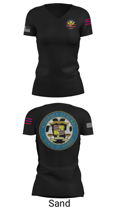Hawaii Internet Crimes Against Children Task Force 74680579 Women's Short Sleeve V-neck Shirt - 24