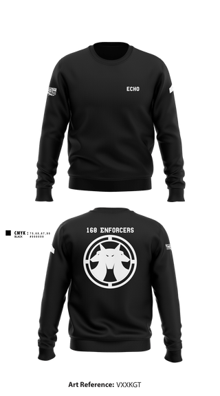 Crew Neck Sweatshirt, Echo Company, Army, Teamtime, Team time, sublimation, custom sports apparel, team uniforms, spirit wear, spiritwear, sports uniforms, custom shirts, team store, custom team store, fundraiser sports, apparel fundraiser