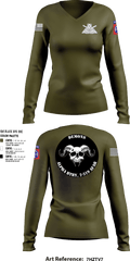 ALPHA BTRY, 2-319th AFAR 68475694 Women's Long Sleeve V-neck Shirt - 1