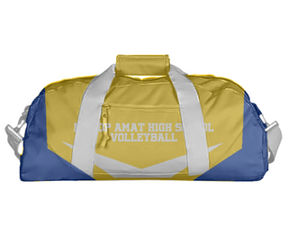 Duffle Bag, Bishop Amat High School Volleyball, Women's Volleyball, Teamtime, Team time, sublimation, custom sports apparel, team uniforms, spirit wear, spiritwear, sports uniforms, custom shirts, team store, custom team store, fundraiser sports, apparel fundraiser
