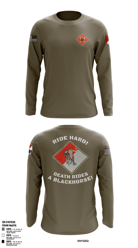 Long Sleeve Performance Shirt, HHT, 2-11th ACR, Army, Teamtime, Team time, sublimation, custom sports apparel, team uniforms, spirit wear, spiritwear, sports uniforms, custom shirts, team store, custom team store, fundraiser sports, apparel fundraiser