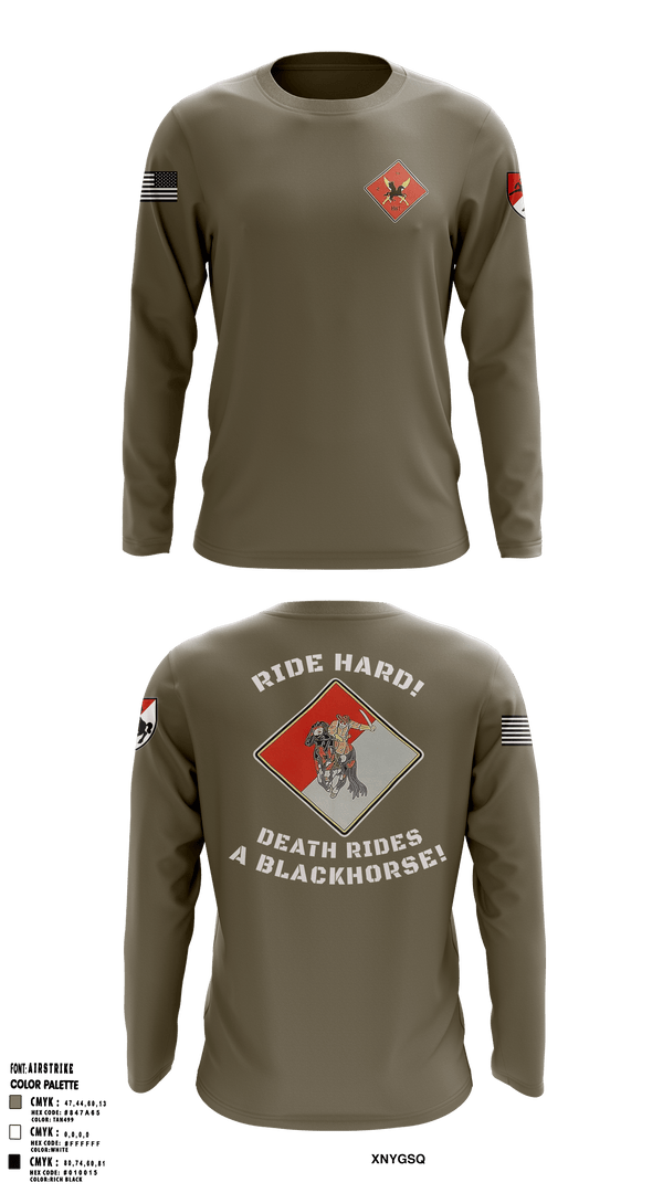 Long Sleeve Performance Shirt, HHT, 2-11th ACR, Army, Teamtime, Team time, sublimation, custom sports apparel, team uniforms, spirit wear, spiritwear, sports uniforms, custom shirts, team store, custom team store, fundraiser sports, apparel fundraiser