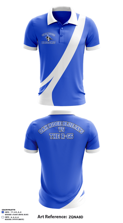 Oak Ridge R-6 High School 85998185 Short Sleeve Performance Polo - 3