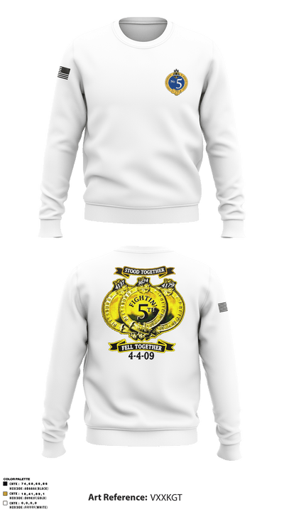 Pittsburgh Police Zone 5 64089370 Crew Neck Sweatshirt - 16