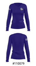 East Junior High School Basketball 51092774 Women's Long Sleeve V-neck Shirt - 20