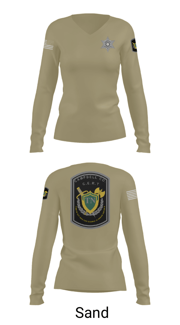 Women's Long Sleeve Vneck Shirt, , Police, Teamtime, Team time, sublimation, custom sports apparel, team uniforms, spirit wear, spiritwear, sports uniforms, custom shirts, team store, custom team store, fundraiser sports, apparel fundraiser