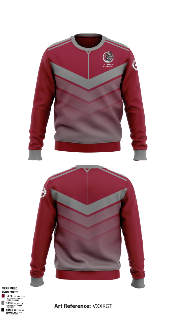 Crew Neck Sweatshirt, Istrouma High School Wrestling, Wrestling, Teamtime, Team time, sublimation, custom sports apparel, team uniforms, spirit wear, spiritwear, sports uniforms, custom shirts, team store, custom team store, fundraiser sports, apparel fundraiser
