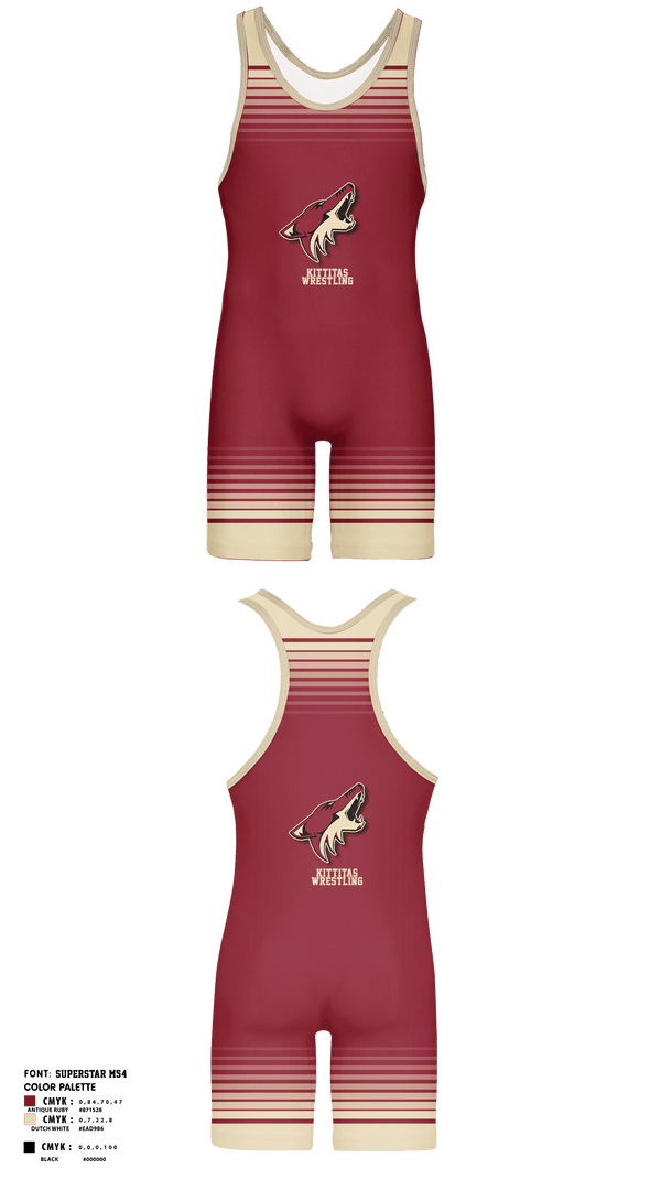 Wrestling Singlet, Kittitas Middle School Wrestling, Wrestling, Teamtime, Team time, sublimation, custom sports apparel, team uniforms, spirit wear, spiritwear, sports uniforms, custom shirts, team store, custom team store, fundraiser sports, apparel fundraiser