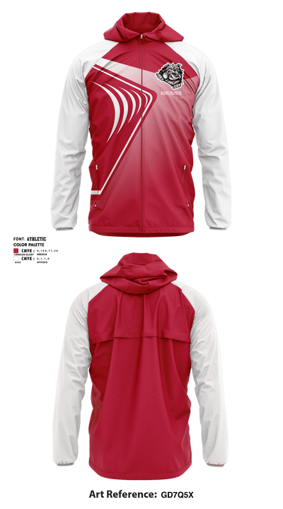 Brighton Youth Wrestling Club 79706078 Windbreaker - 1