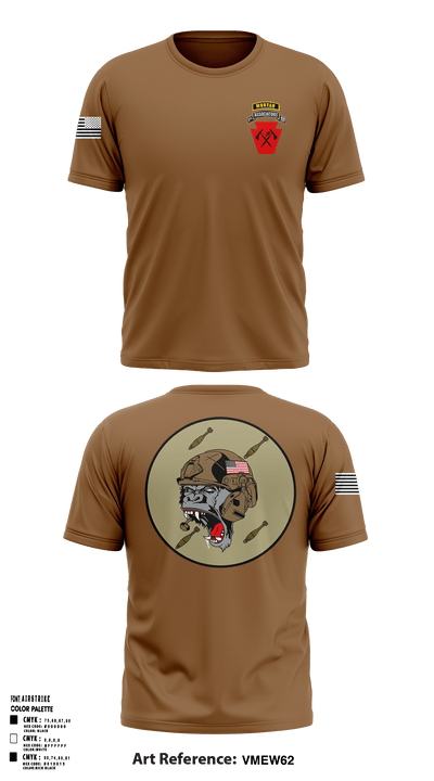 A co 1-111th MTR 82316026 Short Sleeve Performance Shirt - 1