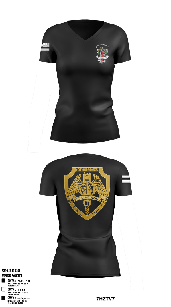 Women's Short Sleeve Vneck Shirt, 566 MCAS, Army, Teamtime, Team time, sublimation, custom sports apparel, team uniforms, spirit wear, spiritwear, sports uniforms, custom shirts, team store, custom team store, fundraiser sports, apparel fundraiser