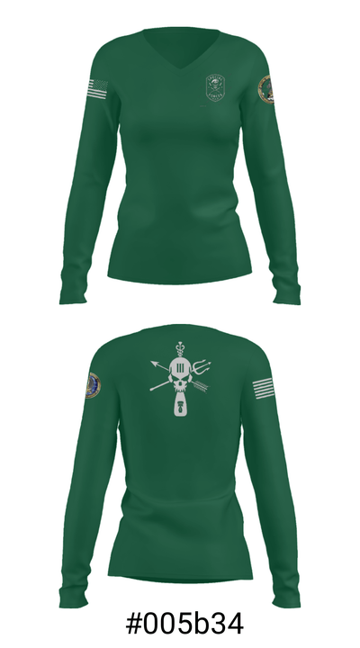 Spec Ops 73270232 Women's Long Sleeve V-neck Shirt - 37