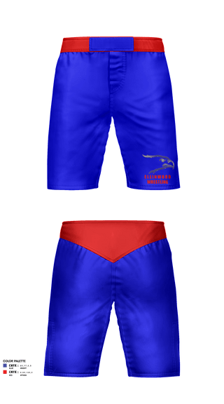Fight Shorts, Ellinwood Middle School Wrestling, Wrestling, Teamtime, Team time, sublimation, custom sports apparel, team uniforms, spirit wear, spiritwear, sports uniforms, custom shirts, team store, custom team store, fundraiser sports, apparel fundraiser