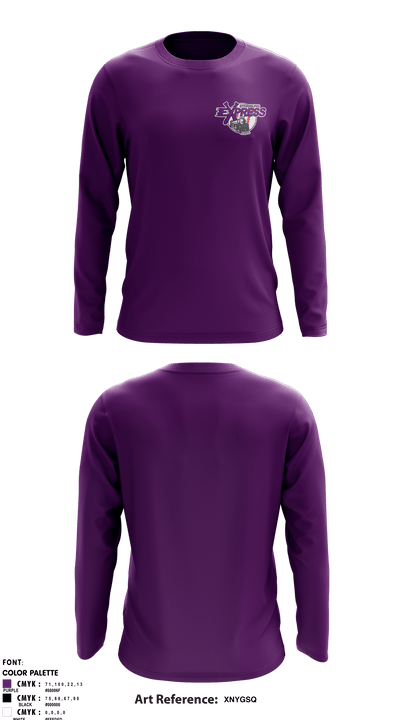 Strasburg Express 95563651 Long Sleeve Performance Shirt - 1