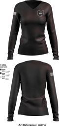 Noble Correctional Institution 93103652 Women's Long Sleeve V-neck Shirt - 1