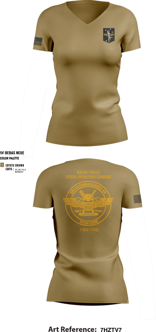 Women's Short Sleeve Vneck Shirt, , Marines, Teamtime, Team time, sublimation, custom sports apparel, team uniforms, spirit wear, spiritwear, sports uniforms, custom shirts, team store, custom team store, fundraiser sports, apparel fundraiser