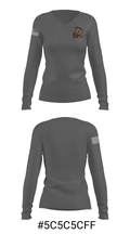 Simi Valley High School Golf 88506895 Women's Long Sleeve V-neck Shirt - 36
