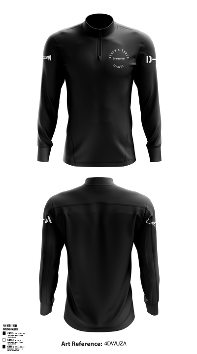Death's Touch Scarecrow 51753368 Quarter Zip Jacket - 7