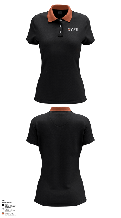 Hype Socks Basketball 37101968 Women's Short Sleeve Performance Polo  - 7