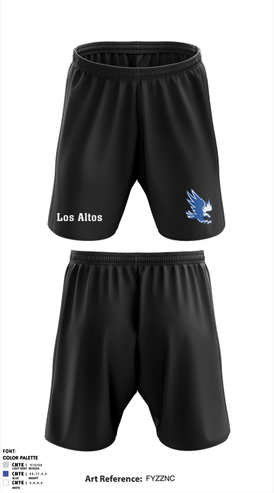 Los Altos High School Wrestling 82261589 Athletic Shorts With Pockets - 9