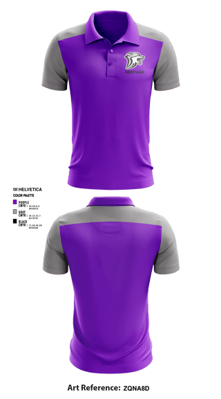 Short Sleeve Performance Polo, Heritage High School, Spirit Store, Teamtime, Team time, sublimation, custom sports apparel, team uniforms, spirit wear, spiritwear, sports uniforms, custom shirts, team store, custom team store, fundraiser sports, apparel fundraiser