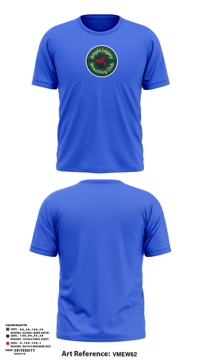 Amphi Legacy Wrestling Club 31665809 Short Sleeve Performance Shirt - 7