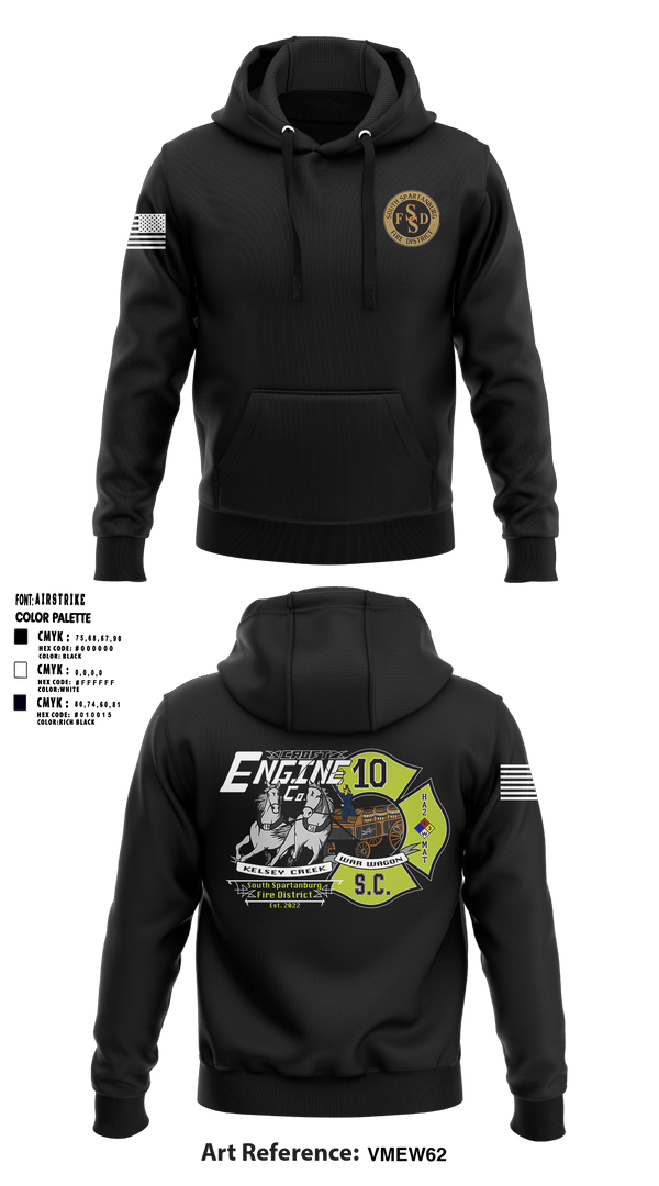 Hoodie, South Spartanburg Fire District, Fire Department, Teamtime, Team time, sublimation, custom sports apparel, team uniforms, spirit wear, spiritwear, sports uniforms, custom shirts, team store, custom team store, fundraiser sports, apparel fundraiser