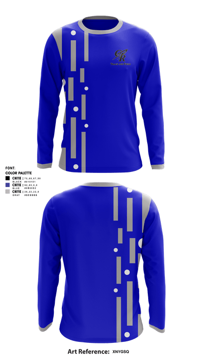 Central High School Track & Field 38219768 Long Sleeve Shooting Shirt - 3