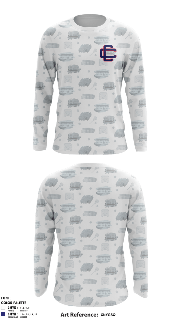 Long Sleeve Shooting Shirt, Central Catholic High School Lacrosse, Men's Lacrosse, Teamtime, Team time, sublimation, custom sports apparel, team uniforms, spirit wear, spiritwear, sports uniforms, custom shirts, team store, custom team store, fundraiser sports, apparel fundraiser