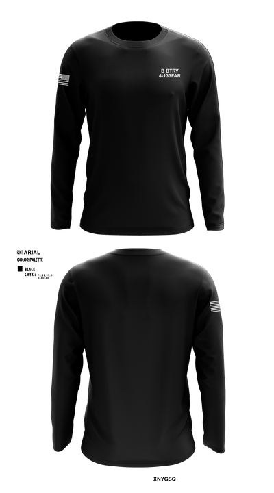 B BTRY 4-133FAR 53074900 Long Sleeve Performance Shirt - 5