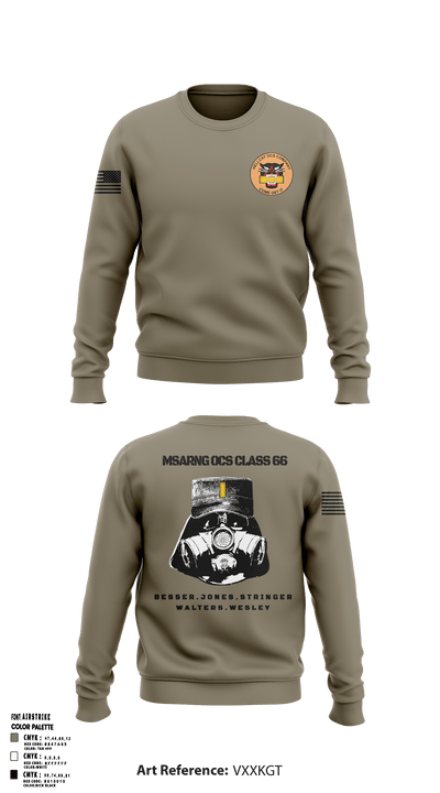 MSARNG OCS Class 66 93679555 Crew Neck Sweatshirt - 53