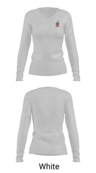 Women's Long Sleeve Vneck Shirt, Havana High School Golf, Golf, Teamtime, Team time, sublimation, custom sports apparel, team uniforms, spirit wear, spiritwear, sports uniforms, custom shirts, team store, custom team store, fundraiser sports, apparel fundraiser