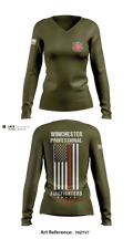 Winchester Fire Department 95741675 Women's Long Sleeve V-neck Shirt - 6