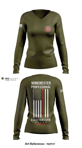 Women's Long Sleeve Vneck Shirt, , Fire Department, Teamtime, Team time, sublimation, custom sports apparel, team uniforms, spirit wear, spiritwear, sports uniforms, custom shirts, team store, custom team store, fundraiser sports, apparel fundraiser