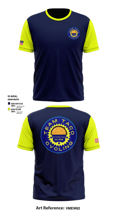 Team Taco Cycling Pelotonia 27813397 Short Sleeve Performance Shirt - 15